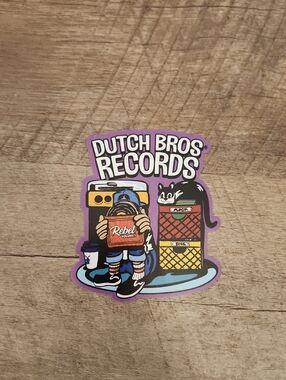 Dutch Bros Sticker- Dutch Bro Records